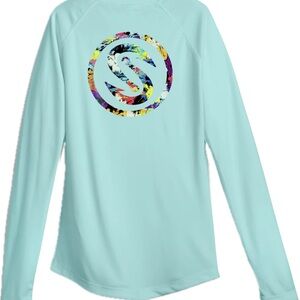 Scales Light Blue Women's Top